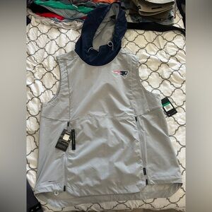 Nike New England patriots sleeveless hoodie/vest xl NWT